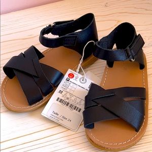 Zara genuine leather sandals